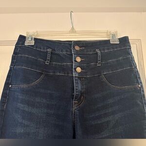 Refuge High Rise Dark Blue Skinny Jeans